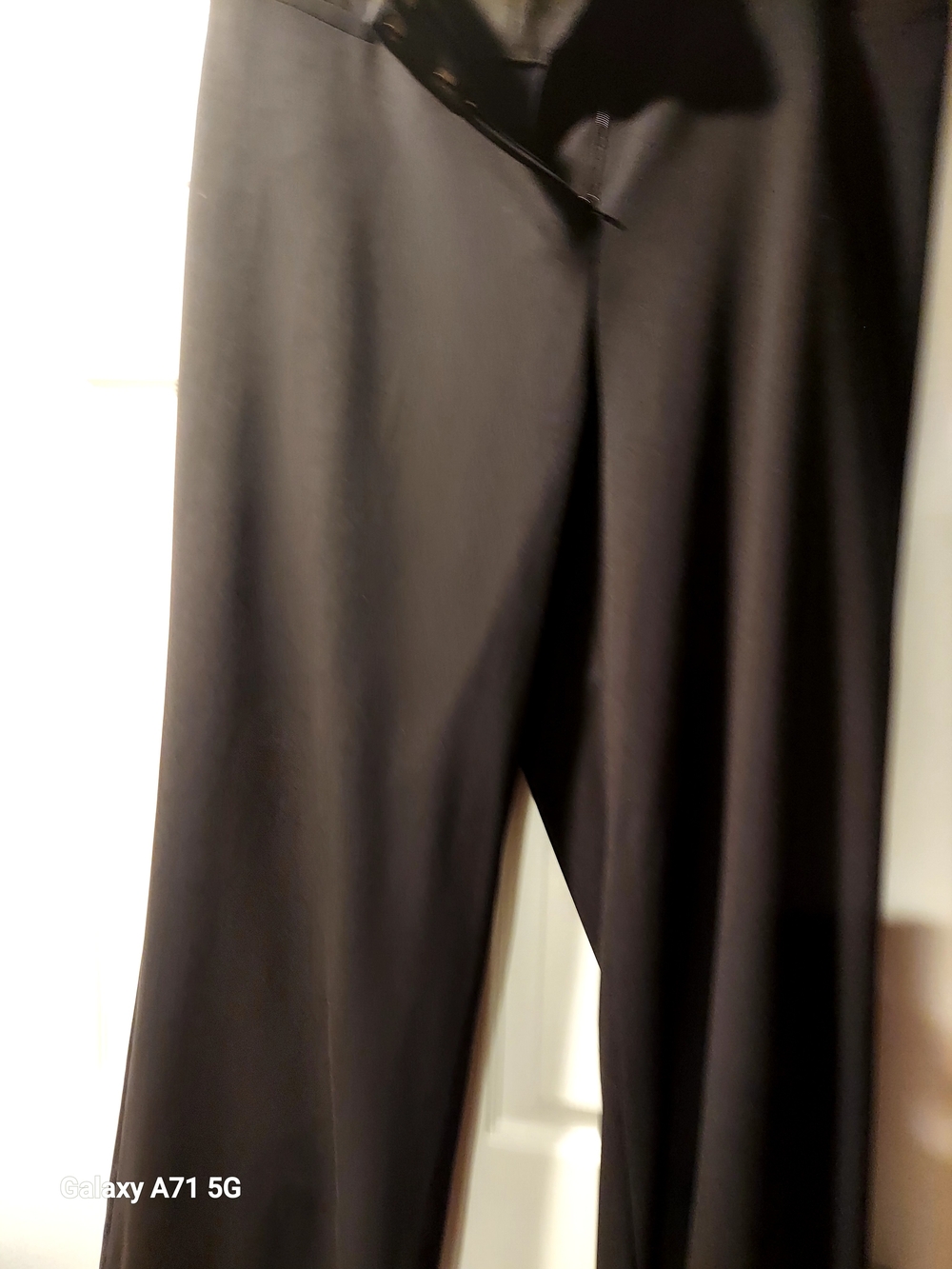 Lane Bryant "TIGHTER TUMMY" Black Wide-Leg Trousers